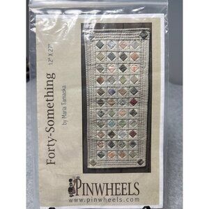 Pinwheels Forty-Something Quilting Pattern by Maria Tanaoka 12" X 27" Table Runn